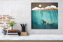 Wallity KC466 Lienzo Decorativo Multicolor 45 x 45 cm